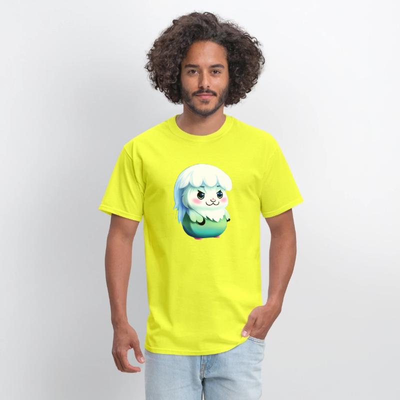 Cute kawaii furry animal, yeti type