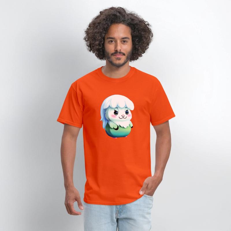 Cute kawaii furry animal, yeti type