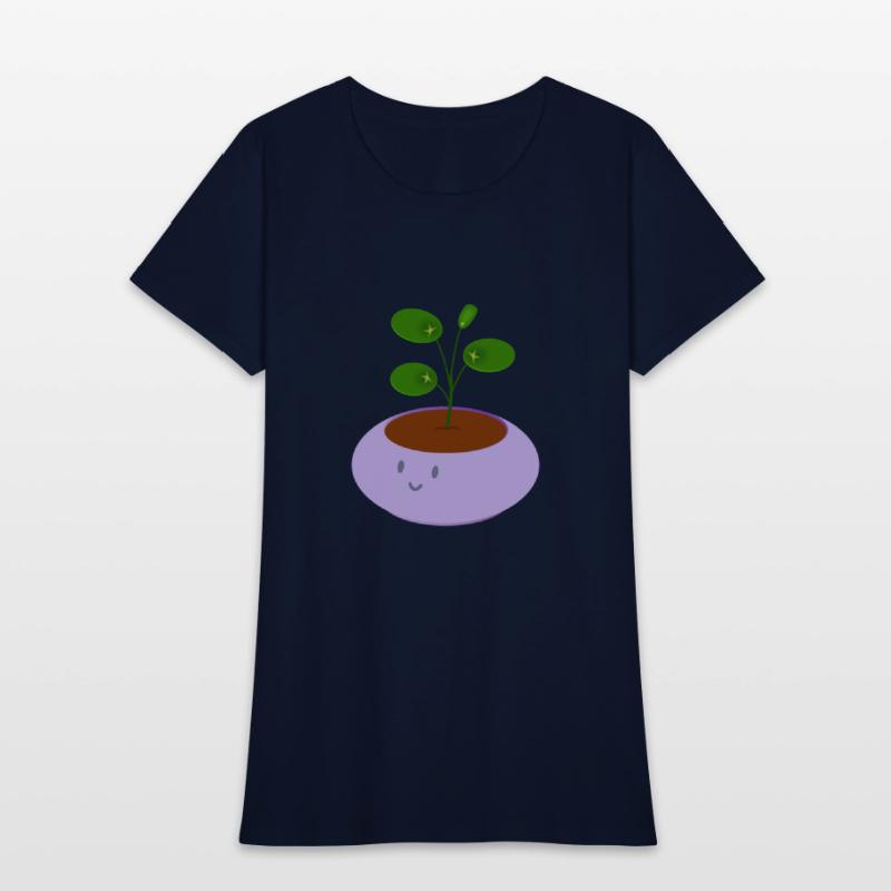Cute lavender purple pot pilea money plant