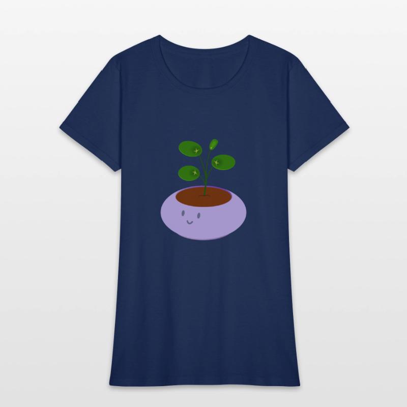 Cute lavender purple pot pilea money plant