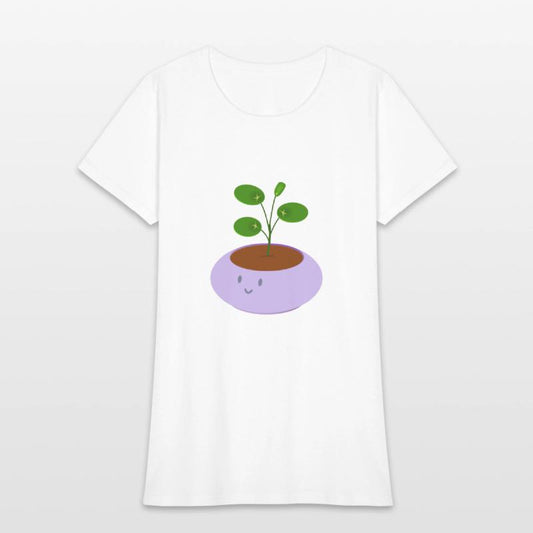 Cute lavender purple pot pilea money plant