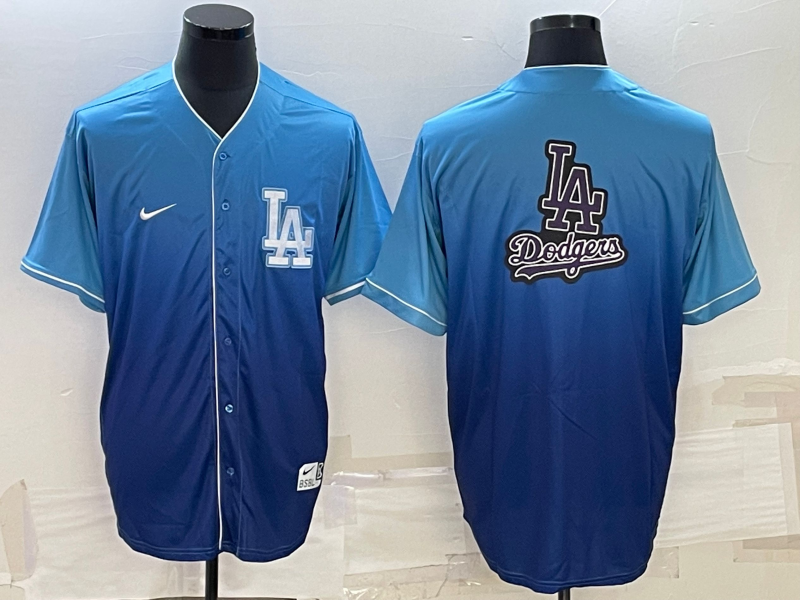 Men's Los Angeles Dodgers Blue Blank Replica Jerseys