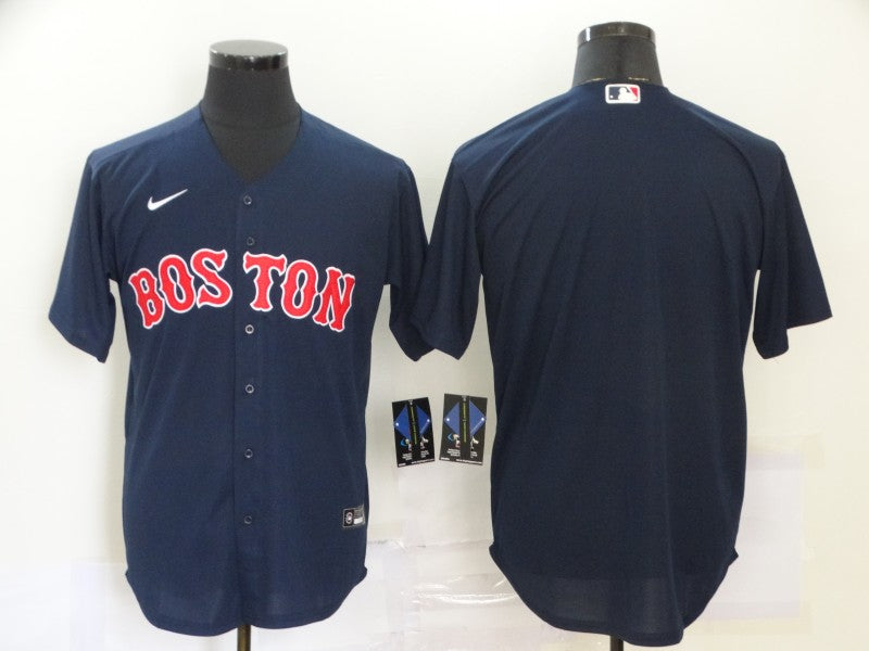 Men's Boston Red Sox Navy Alternate Replica Team Blank Jerseys