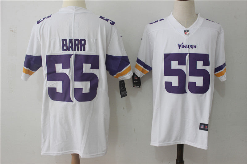 Men's Minnesota Vikings Anthony Barr #55 White Game Jerseys