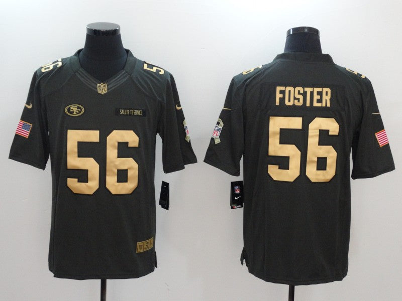 Men's San Francisco 49ers Ruben Foster #56 Black Game Jerseys