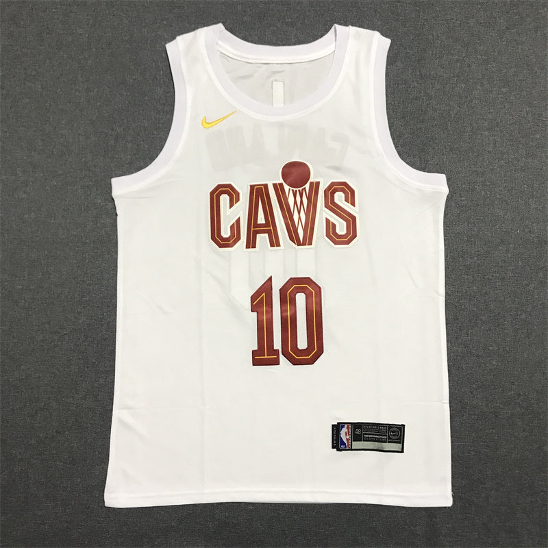 Men's Cleveland Cavaliers Darius Garland #10 White Swingman Jerseys - Association Edition