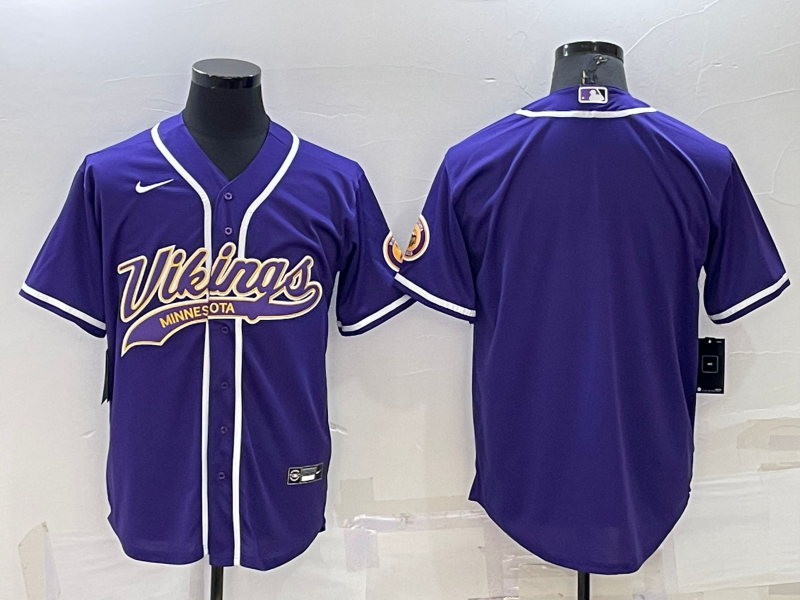 Men's Minnesota Vikings Purple Blank Jerseys