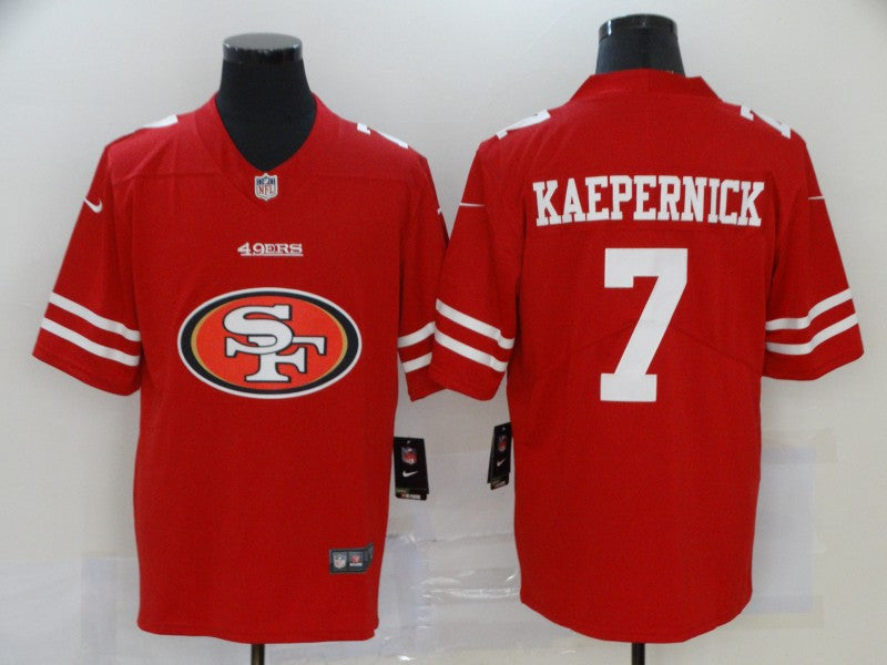 Men's San Francisco 49ers Colin Kaepernick #7 Red Game Player Jerseys