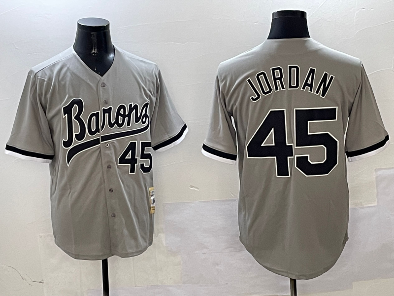 Men's Chicago White Sox Michael Jordan #45 Gray Limited Player Jerseys