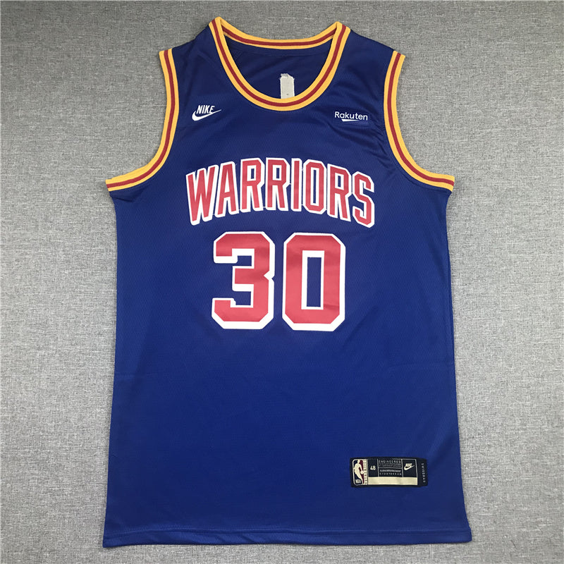 Men's Golden State Warriors Stephen Curry #30 Blue 2022 City Edition Jerseys