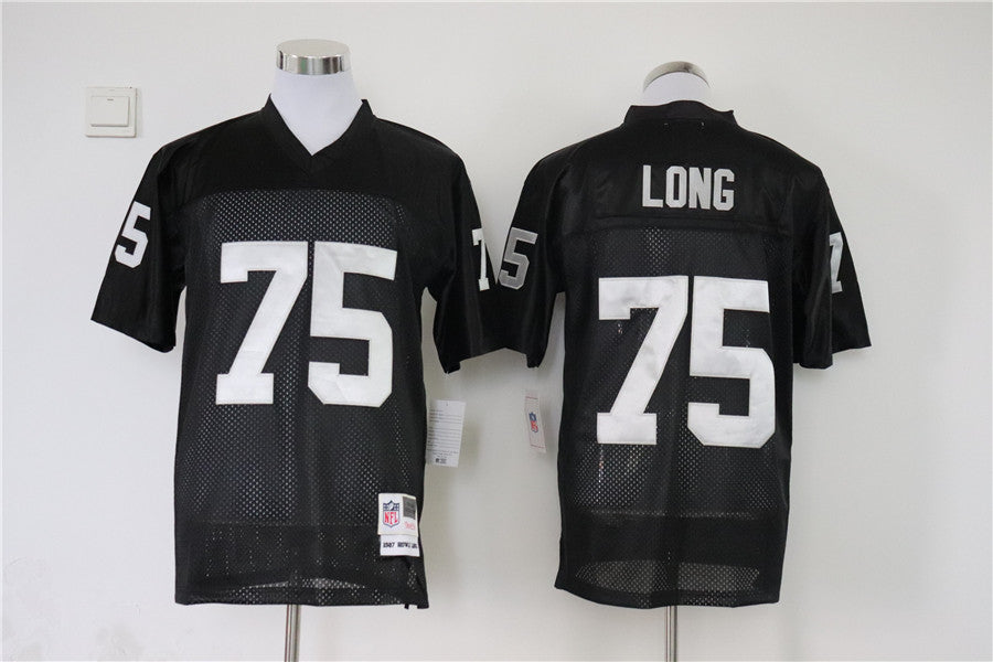 Men's Oakland Raiders Howie Long Mitchell & Ness Black Legacy Replica Jerseys