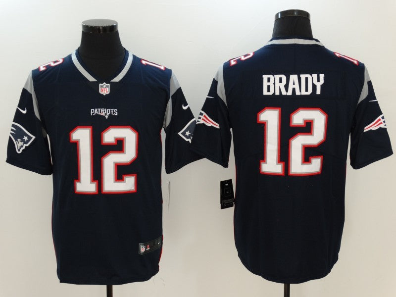 Men's Tom Brady #12 New England Patriots Jerseys Navy