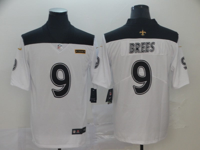 Men's New Orleans Saints Drew Brees #9 White City Edition Game Jerseys
