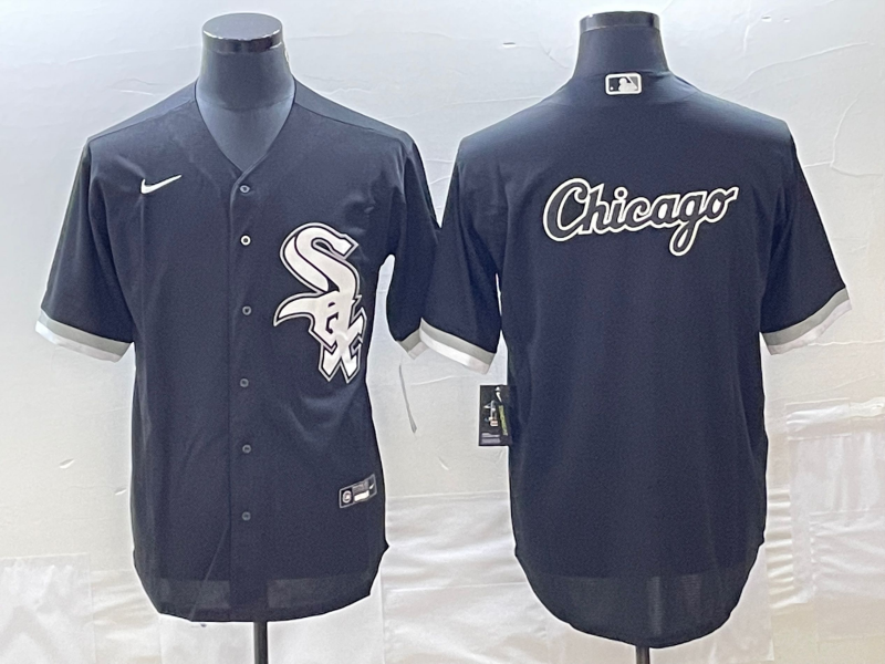 Men's Chicago White Sox Black Alternate Replica Game Jerseys