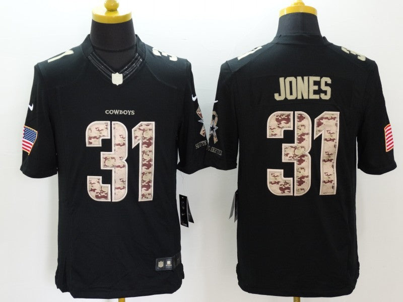 Men's Dallas Cowboys Byron Jones #31 Black Game Player Jerseys