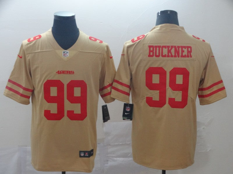 Men's San Francisco 49ers DeForest Buckner #99 Gold Inverted Legend Jerseys