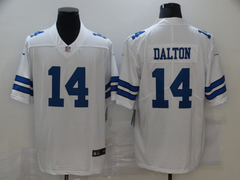 Men's Dallas Cowboys Andy Dalton #14 White Game Player Jerseys