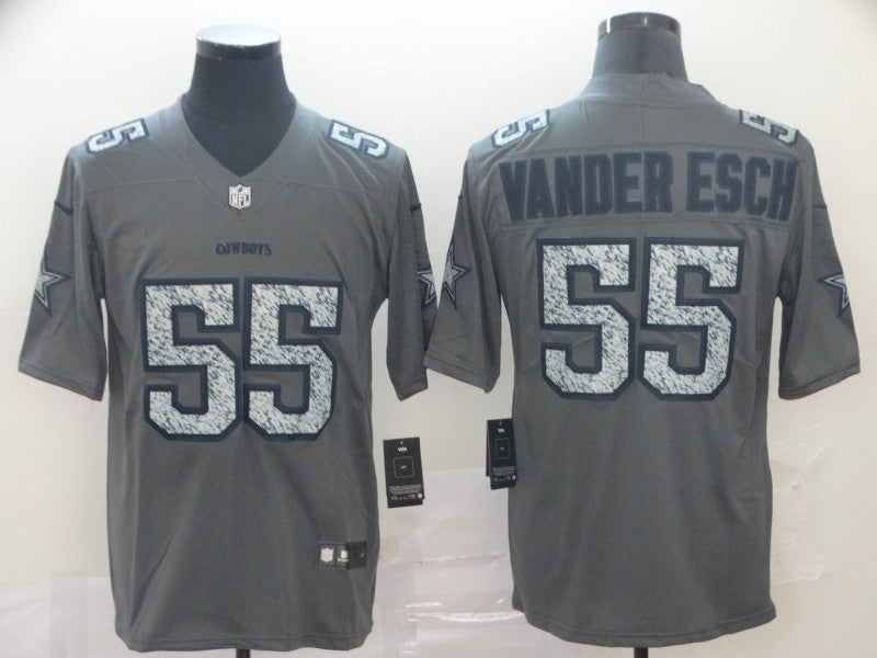 Men's Dallas Cowboys Leighton Vander Esch #55 Gray Player Game Jerseys