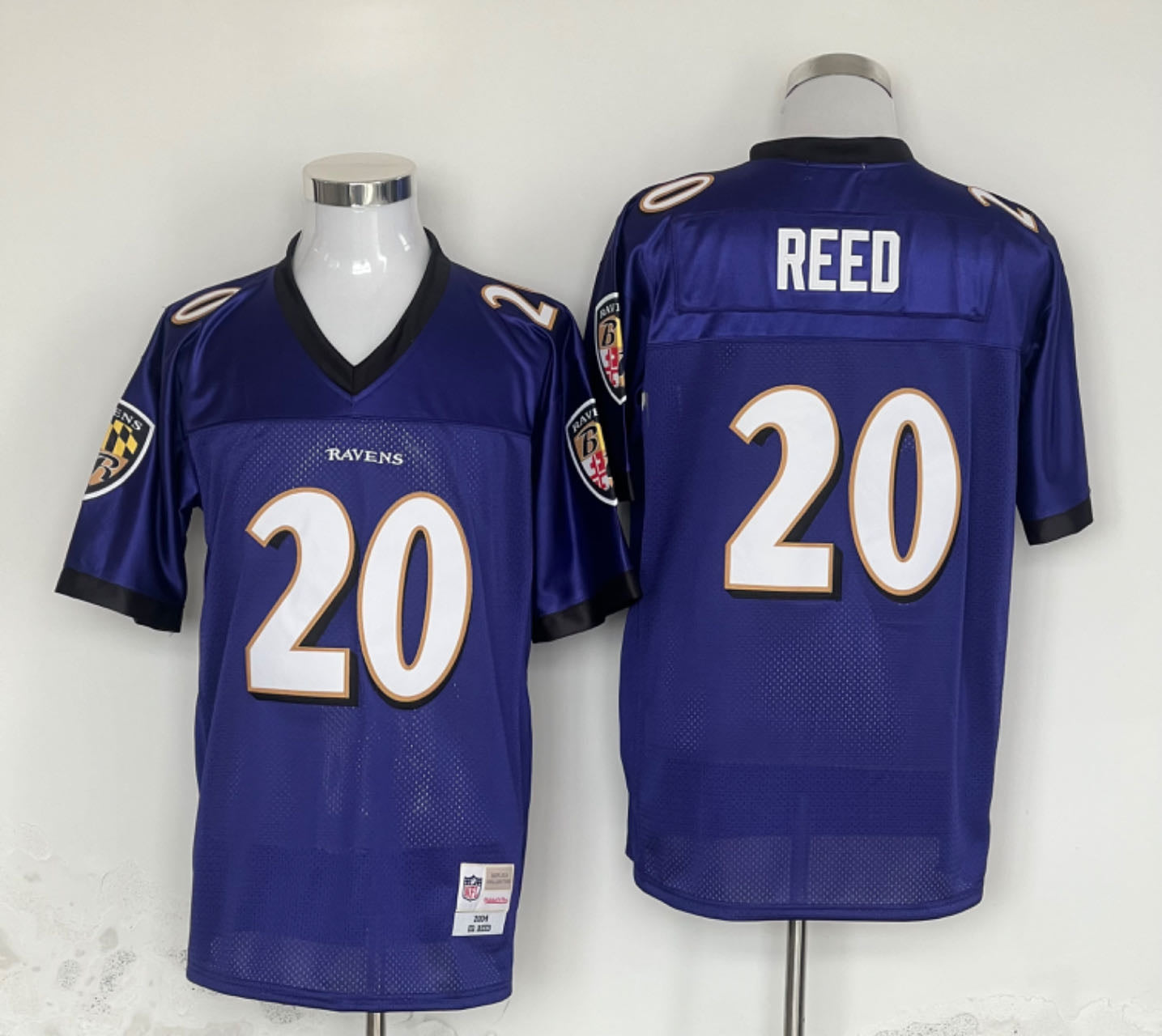 Men's Baltimore Ravens Ed Reed Mitchell & Ness Purple Legacy Replica Player Jerseys