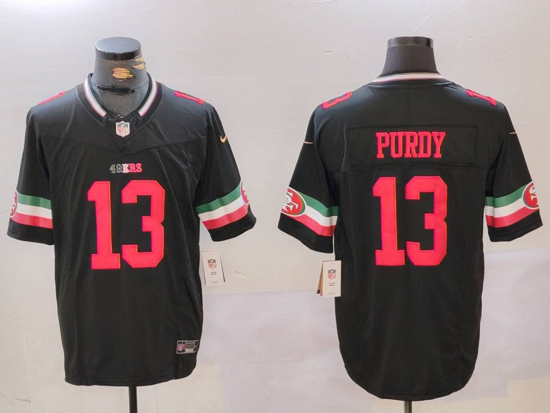 Men's San Francisco 49ers Brock Purdy #13 Black Vapor F.U.S.E. Limited Jerseys