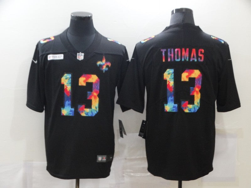 Men's New Orleans Saints Michael Thomas #13 Black Game Player Jerseys