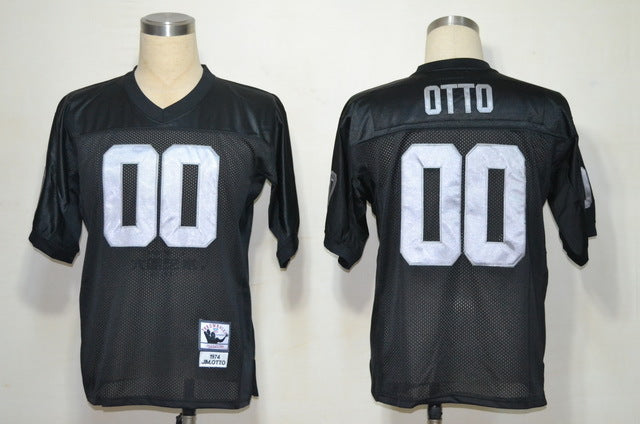 Men's Oakland Raiders Jim Otto Mitchell & Ness Black Legacy Replica Jerseys