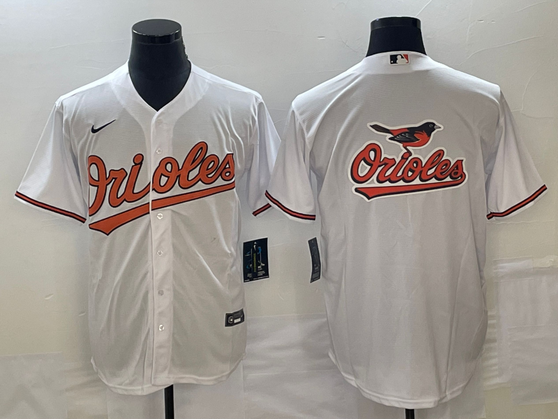 Men's Baltimore Orioles White Home Replica Team Jerseys