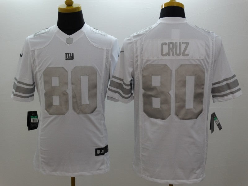 Men's New York Giants Victor Cruz #80 White Game Jerseys