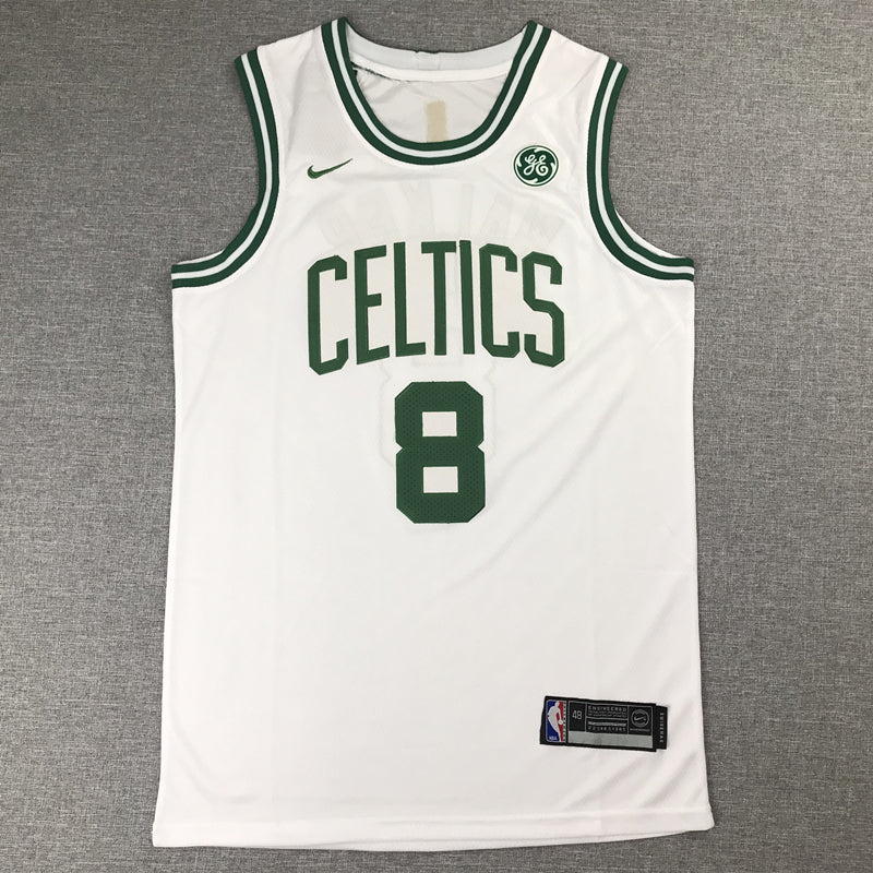 Men's Boston Celtics Kemba Walker #8 NBA White Game Jerseys