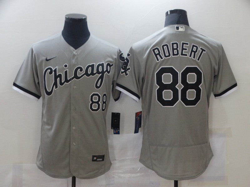 Men's Chicago White Sox Luis Robert #88 Gray Replica Baseball Jerseys