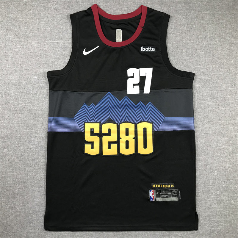 Men's Denver Nuggets Jamal Murray #27 Black 2023/24 Swingman Jerseys - City Edition