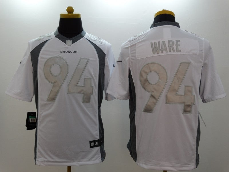 Men's Denver Broncos DeMarcus Ware #94 White Game Jerseys