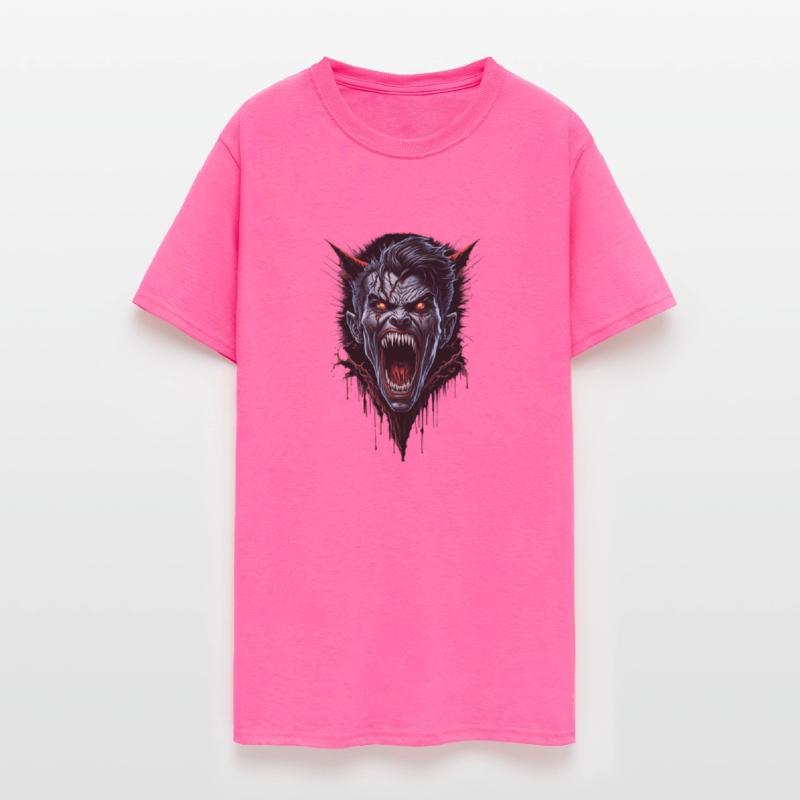 Dark Zombie Wolf Head Illustration