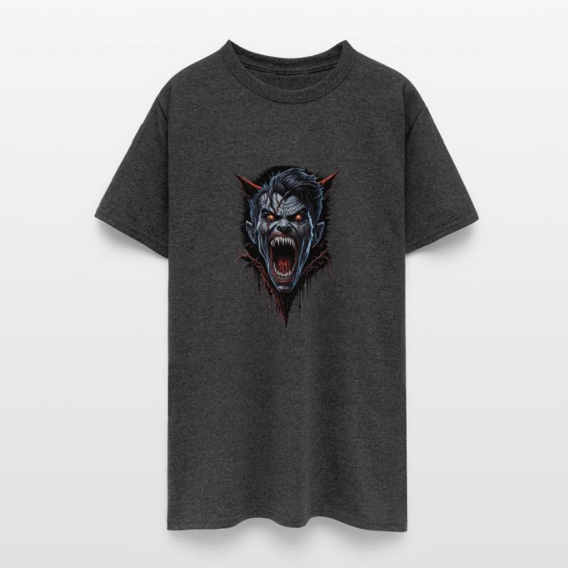 Dark Zombie Wolf Head Illustration