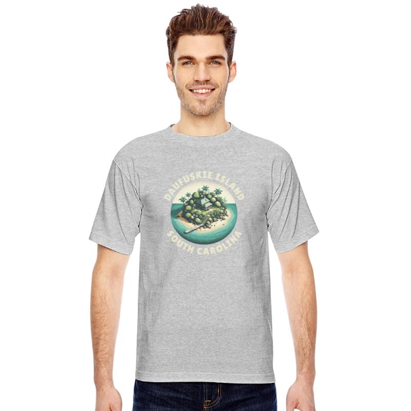 Daufuskie Island Sunrise Vintage Illustration