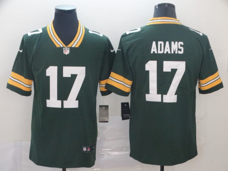 Men's Green Bay Packers Davante Adams #17 Green Team Game Jerseys