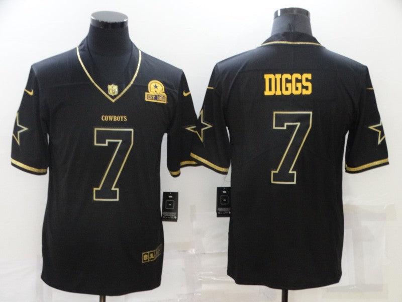 Men's Dallas Cowboys Trevon Diggs #7 Black Game Jerseys