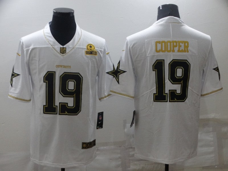 Men's Dallas Cowboys Amari Cooper #19 White Player Game Jerseys