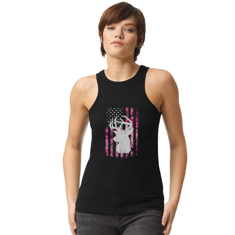 Deer Hunting Camo Pink Camouflage American Flag