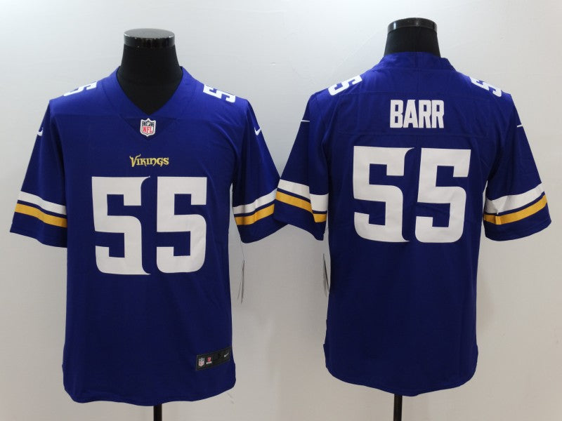 Men's Minnesota Vikings Anthony Barr #55 Purple Game Jerseys