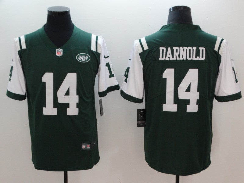 Men's New York Jets #14 Sam Darnold Green Game Jerseys