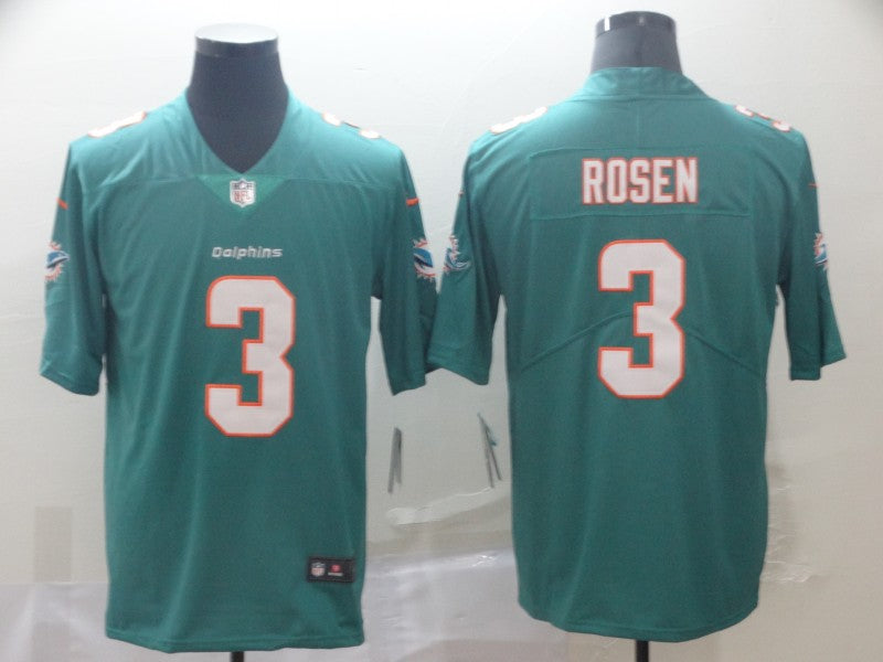 Men's Miami Dolphins Josh Rosen #3 Green Game Jerseys