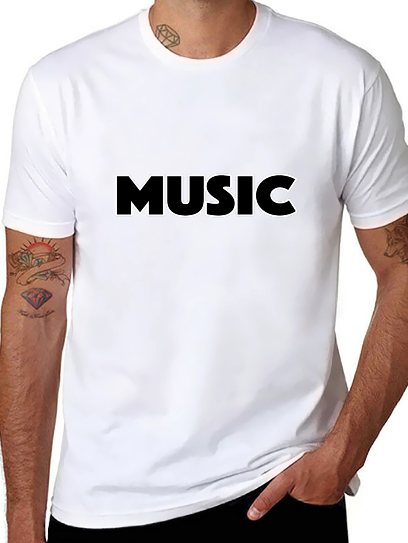 Black Music T-Shirt - Stylish & Comfortable