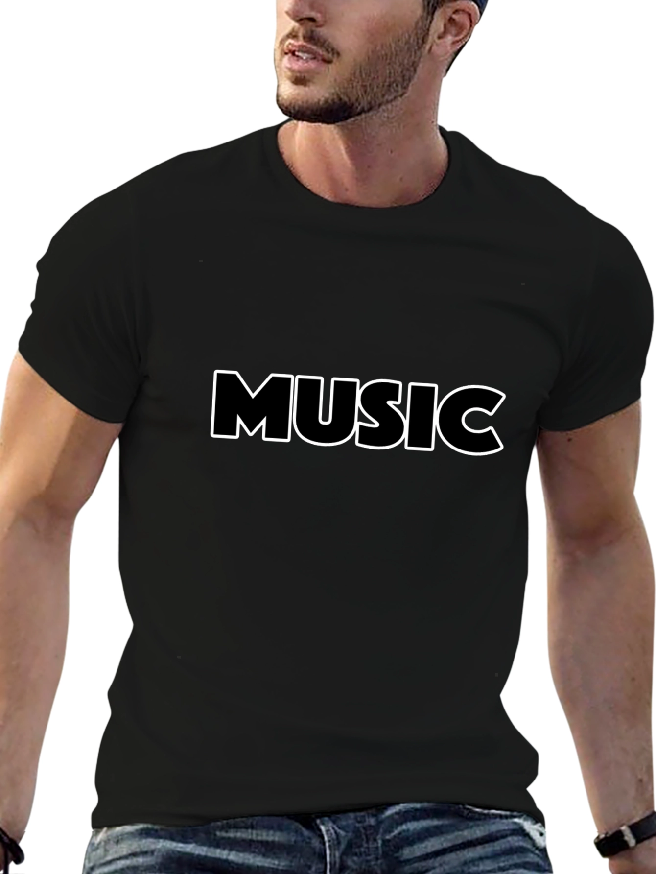 Black Music T-Shirt - Stylish & Comfortable