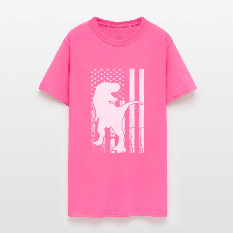 Dinosaur US Flag Dino Silhouette Dino