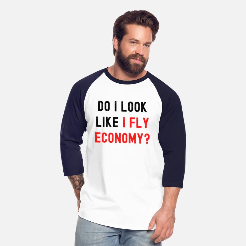 Do I Look Like I Fly Economy, Distressed Red Black