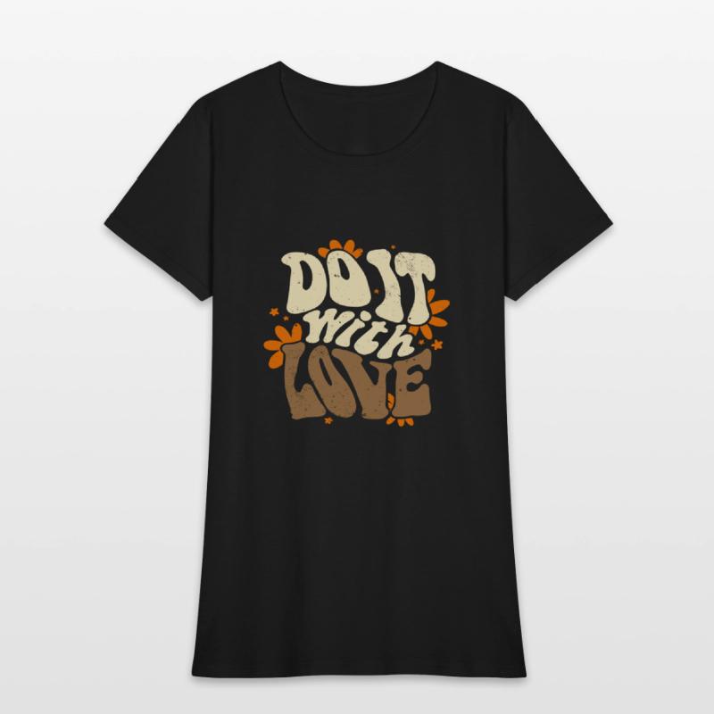 Do it with Love beige slogan