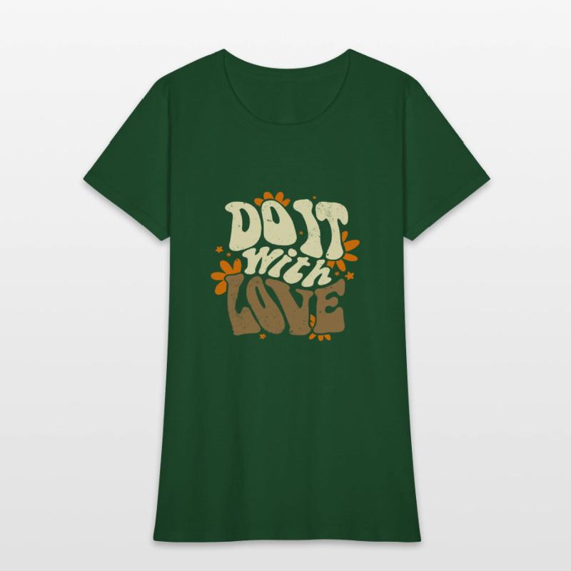 Do it with Love beige slogan