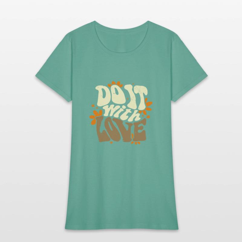 Do it with Love beige slogan