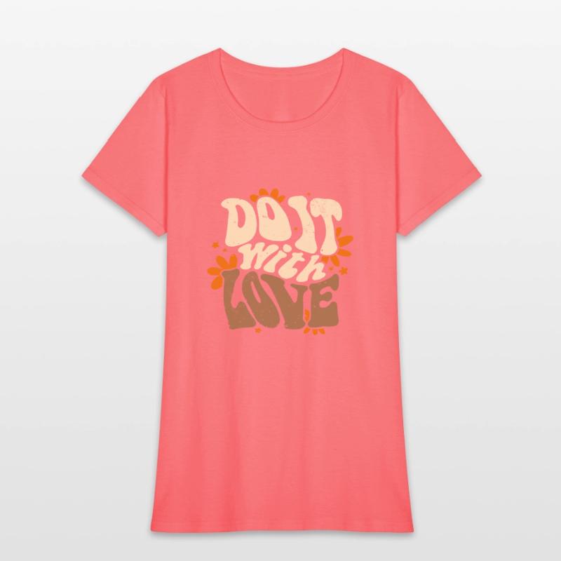 Do it with Love beige slogan